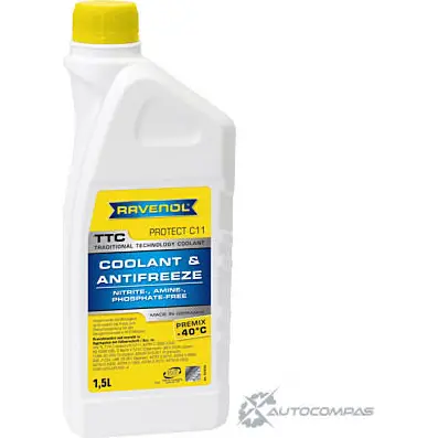 Охлаждающая жидкость TTC - Protect C11 Premix -40 186,C, 1.5 л RAVENOL FGB UMWL 1436771555 QWV5LR9 4014835755314