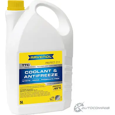 Охлаждающая жидкость TTC - Protect C11 Premix -40 186,C, 5 л RAVENOL XWRCW 00 4014835755352 1436771553 MU17O