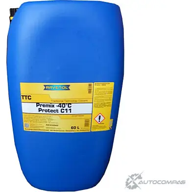 Охлаждающая жидкость TTC - Protect C11 Premix -40 186,C, 60 л RAVENOL 4014835755369 1436771554 CKKI XWH CKM07