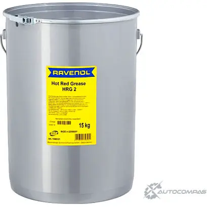 Смазка красного цвета минеральная для подшипников Hot Red Grease HRG2, 15 л RAVENOL PNJ EJ9 UYVJR 4014835756564 1436770983