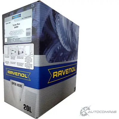 Моторное масло класса SHPD Turbo plus SHPD SAE 15W-40, 20 л RAVENOL 1436771570 AL 6SY 4014835776821