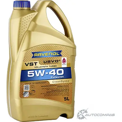 Моторное масло синтетическое VST SAE 5W-40, 5 л RAVENOL 4014835790155 1436771665 HBF JFN