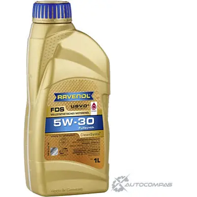 Моторное масло синтетическое FDS SAE 5W-30, 1 л RAVENOL GTL PMFX 1436770768 4014835795617 изображение 0