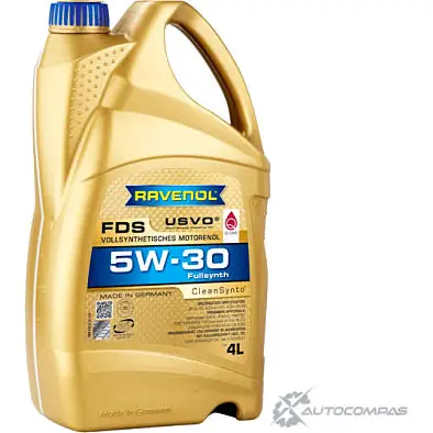 Моторное масло синтетическое FDS SAE 5W-30, 4 л RAVENOL 7HG 30W 1436770764 4014835795693 изображение 0