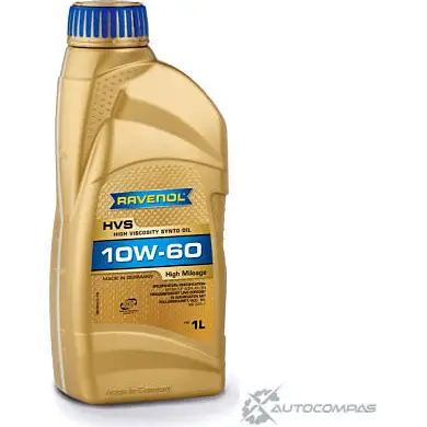 Моторное масло синтетическое HVS High Viscosity Synto Oil SAE 10W-60, 1 л RAVENOL U YRGN 4014835802971 1436771020