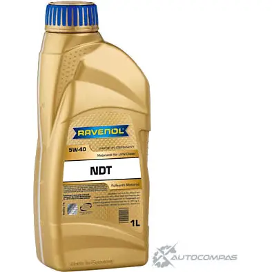 Моторное масло синтетическое всесезонное NDT SAE 5W-40, 1 л RAVENOL 4014835839656 9I KHM83 1436771229