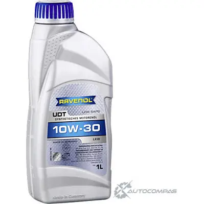 Моторное масло синтетическое высоколегированное UDT Ultra Duty Truck SAE 10W-30, 1 л RAVENOL J8Y VYG7 1436771584 4014835850408