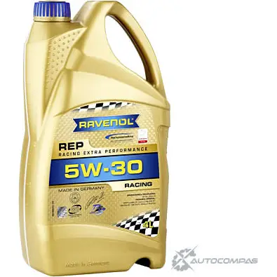 Моторное масло синтетическое REP Racing Extra Performance SAE 5W-30, 4 л RAVENOL Q5UC R 4014835852273 1436771331