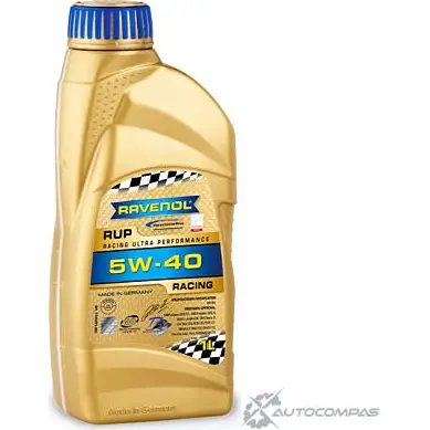 Моторное масло синтетическое легкотекучее RUP Racing Ultra Performance SAE 5W-40, 1 л RAVENOL 4014835853287 1436771358 J 1FJF1U