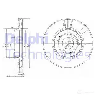 Тормозной диск DELPHI CC7 48M0 BG2772 5012759960042 934369