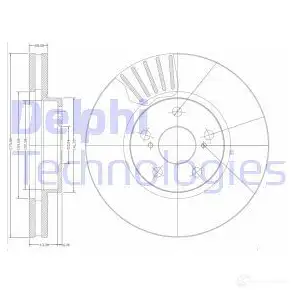 Тормозной диск DELPHI BG3189 1JSM 3 5012759064276 934566