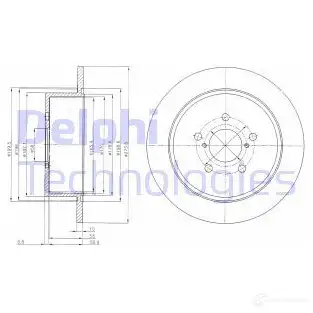 Тормозной диск DELPHI 935310 5012759420287 75PM 4 BG4129 изображение 0