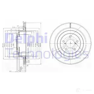 Тормозной диск DELPHI 935103 5012759360361 0 GSGAB BG3931