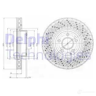 Тормозной диск DELPHI BG9076 5012759443538 935826 ZMAE7 9M