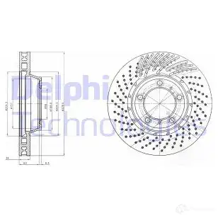 Тормозной диск DELPHI BG9095 5012759459379 935847 G MM50