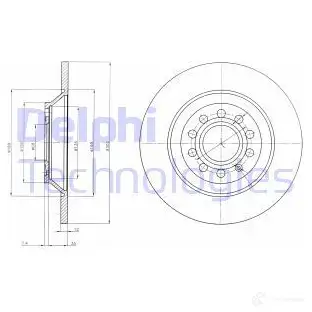 Тормозной диск DELPHI IP GMI 5012759416280 BG4088 935265