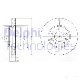 Тормозной диск DELPHI BG4261 UMNA G3 935464 5012759450543 изображение 0