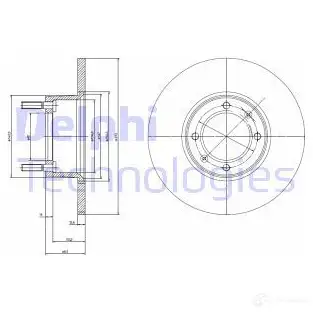 Тормозной диск DELPHI BG2316 D LWBI 5012759423158 934012