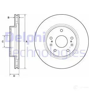 Тормозной диск DELPHI BG4764C 4V DZNM 5012759972717 935722