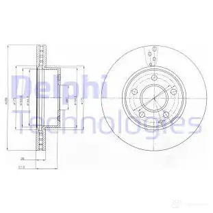 Тормозной диск DELPHI APFC 4GK BG4227 5012759443385 935425