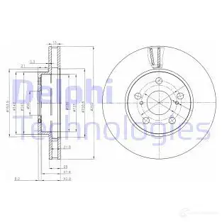 Тормозной диск DELPHI 935021 UWHL 9I 5012759308691 BG3850