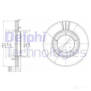 Тормозной диск DELPHI BG2692 4 F0NP 5012759774489 934303