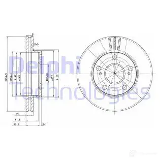 Тормозной диск DELPHI BG3172 KN XDGM 5012759064108 934555