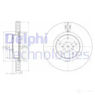 Тормозной диск DELPHI JD5N VI BG9055 5012759420638 935799