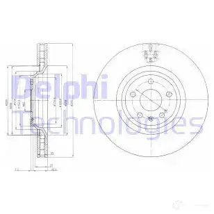 Тормозной диск DELPHI BG9054 935798 5012759420621 A ELQ3 изображение 0