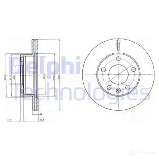 Тормозной диск DELPHI BG4023 935199 5012759386033 R6I 10