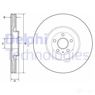 Тормозной диск DELPHI GDGH 7 BG9233C 1424248569 изображение 0