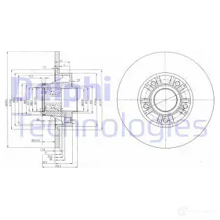 Тормозной диск DELPHI 935788 XJ RRXB 5012759396339 BG9031RS изображение 0