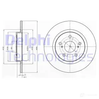 Тормозной диск DELPHI 5012759533475 BG4200C GCEH6 I9 935392
