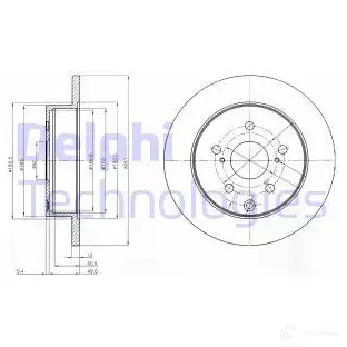 Тормозной диск DELPHI O SX2L BG4115 935295 5012759416570 изображение 0