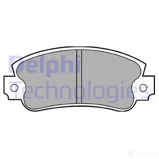 Тормозные колодки дисковые, комплект DELPHI 950246 FLVBR 2 0950 LP353 изображение 4