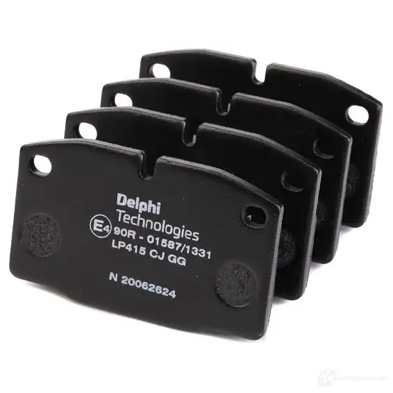 Тормозные колодки дисковые, комплект DELPHI LP415 96MKVAH 20 939 950272 изображение 2