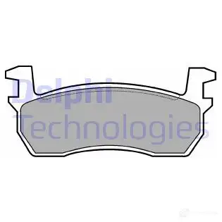 Тормозные колодки дисковые, комплект DELPHI LP259 2095 7 SCVMF 950106 изображение 0