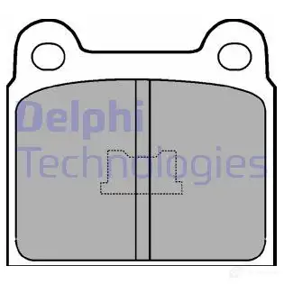 Тормозные колодки дисковые, комплект DELPHI LP76 06VMDZ 950540 20 228