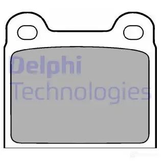 Тормозные колодки дисковые, комплект DELPHI 949560 LP18 YT0FNFA 2 0034 изображение 4