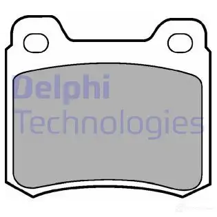 Тормозные колодки дисковые, комплект DELPHI 950293 2 0687 LP440 U7DMLD изображение 0