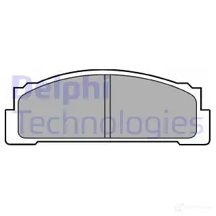 Тормозные колодки дисковые, комплект DELPHI LP30 950162 2007 3 EJ6WZJ4 изображение 0