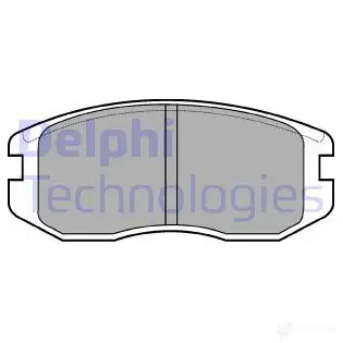 Тормозные колодки дисковые, комплект DELPHI 950527 LNYO8 LP736 2 1650 изображение 0