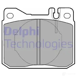 Тормозные колодки дисковые, комплект DELPHI LP221 5IOATER 203 92 949961
