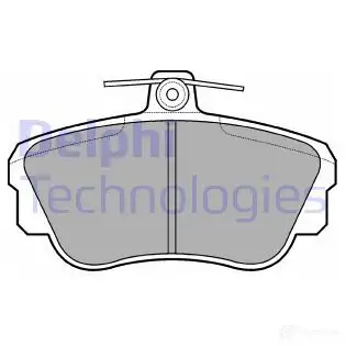 Тормозные колодки дисковые, комплект DELPHI 1SOUU 950463 LP639 21 217