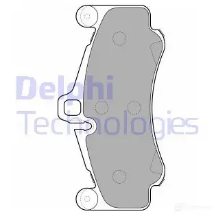 Тормозные колодки дисковые, комплект DELPHI LP2232 5012759455814 Y6MFNV Y 949984