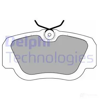 Тормозные колодки дисковые, комплект DELPHI LP597 950423 2 1055 JBCFVD