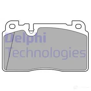 Тормозные колодки дисковые, комплект DELPHI 1437949133 Z PDMCGV LP3677