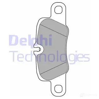Тормозные колодки дисковые, комплект DELPHI 949989 5012759464441 LP2237 X6AT Y изображение 0