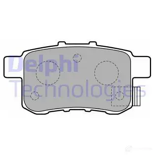 Тормозные колодки дисковые, комплект DELPHI PJW X0E7 949892 5012759434130 LP2145
