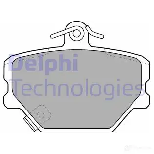 Тормозные колодки дисковые, комплект DELPHI PDUPW 2 1999 LP1465 949280 изображение 0